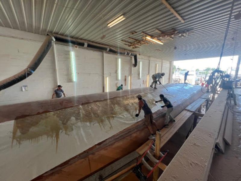 Hull #11 - Working our way down - photo © Michael Rybovich & Sons