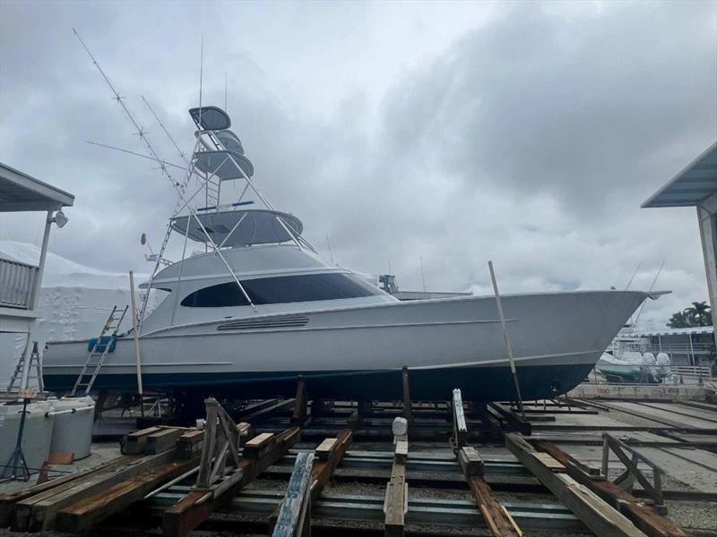 Hull #8 - Hauled for boot stripe photo copyright Michael Rybovich & Sons taken at  and featuring the Fishing boat class