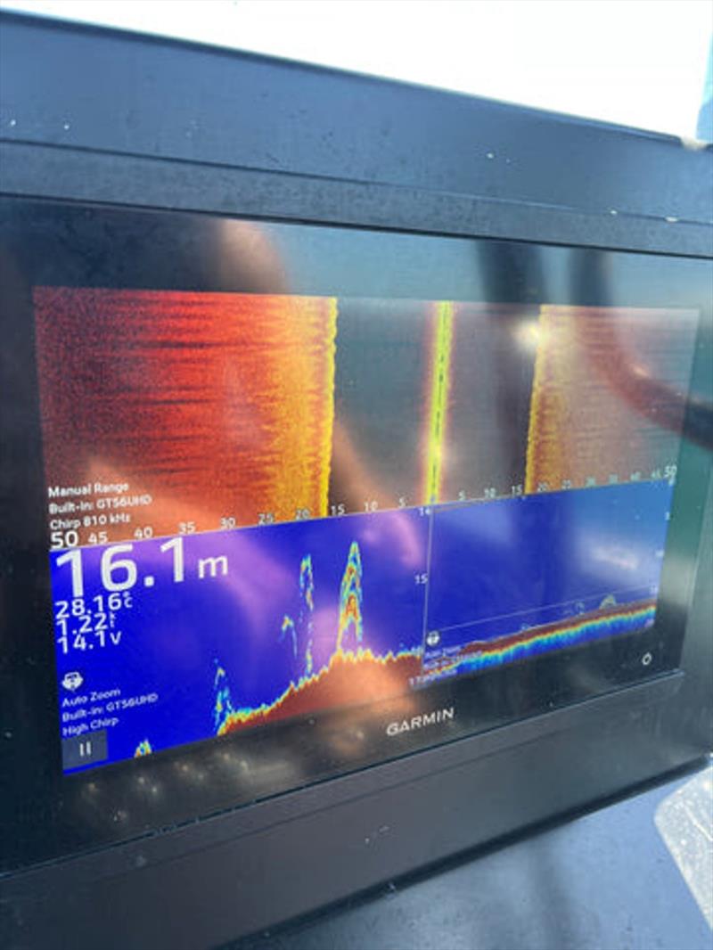 Modern-day Garmin sounders allow reef fishos to suss out the life on a reef below, whilst keeping an eye out for noahs on side-scan photo copyright Fisho's Tackle World taken at  and featuring the Fishing boat class