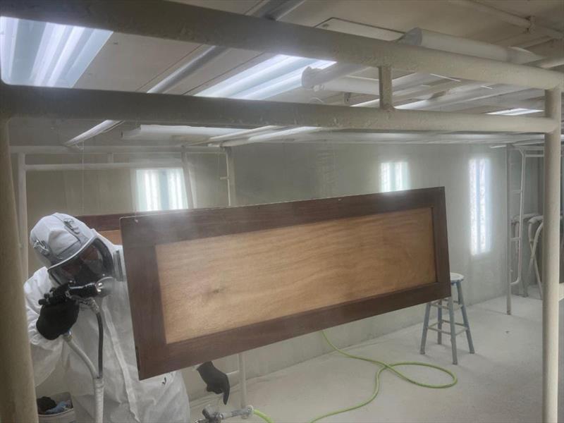 Hull #10 - Keith in the booth photo copyright Michael Rybovich & Sons taken at  and featuring the Fishing boat class