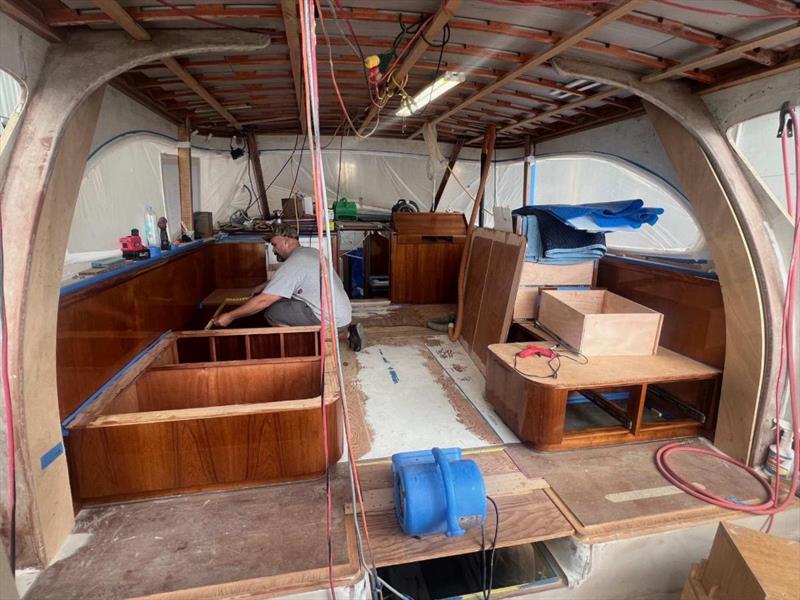 Hull #10 - Deckhouse coming together photo copyright Michael Rybovich & Sons taken at  and featuring the Fishing boat class