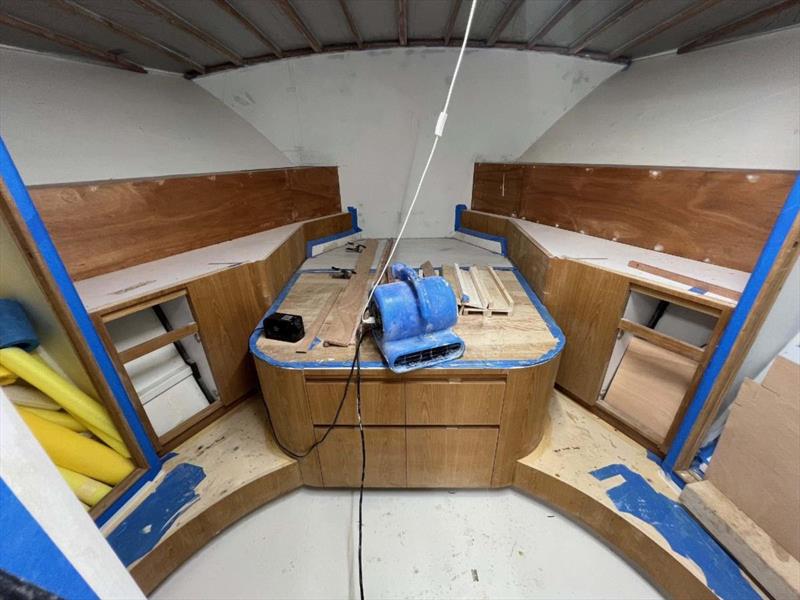 Hull #11 - Forward stateroom joinery photo copyright Michael Rybovich & Sons taken at  and featuring the Fishing boat class