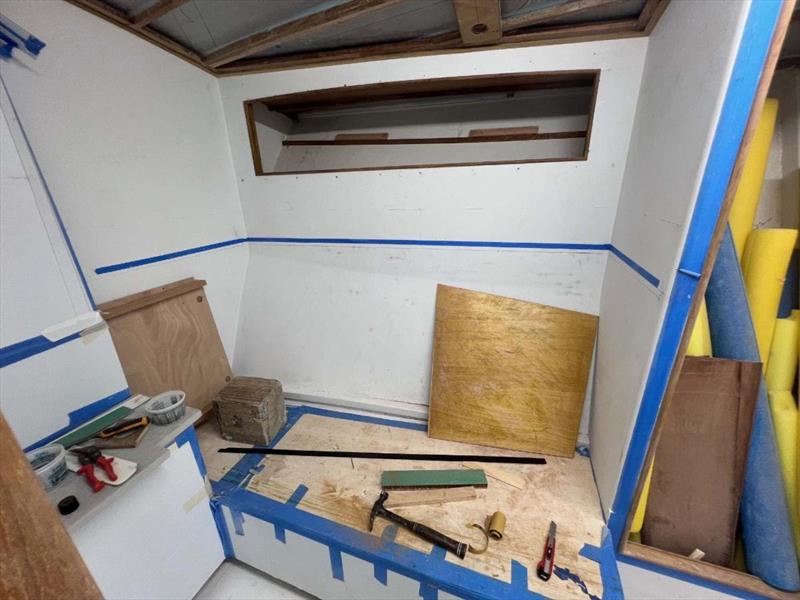 Hull #11 - Forward starboard stateroom bunk installation photo copyright Michael Rybovich & Sons taken at  and featuring the Fishing boat class
