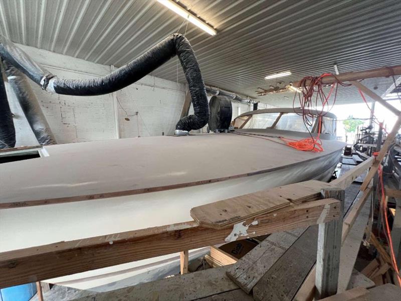 Hull #11 - Foredeck in fairing photo copyright Michael Rybovich & Sons taken at  and featuring the Fishing boat class