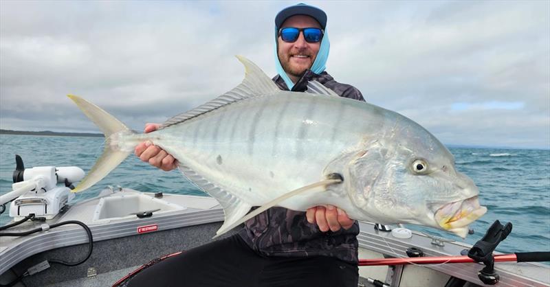 Jacko headed for Station Hill and had fun catching all sorts of pelagics, including big goldies like this one photo copyright Fisho's Tackle World taken at  and featuring the Fishing boat class