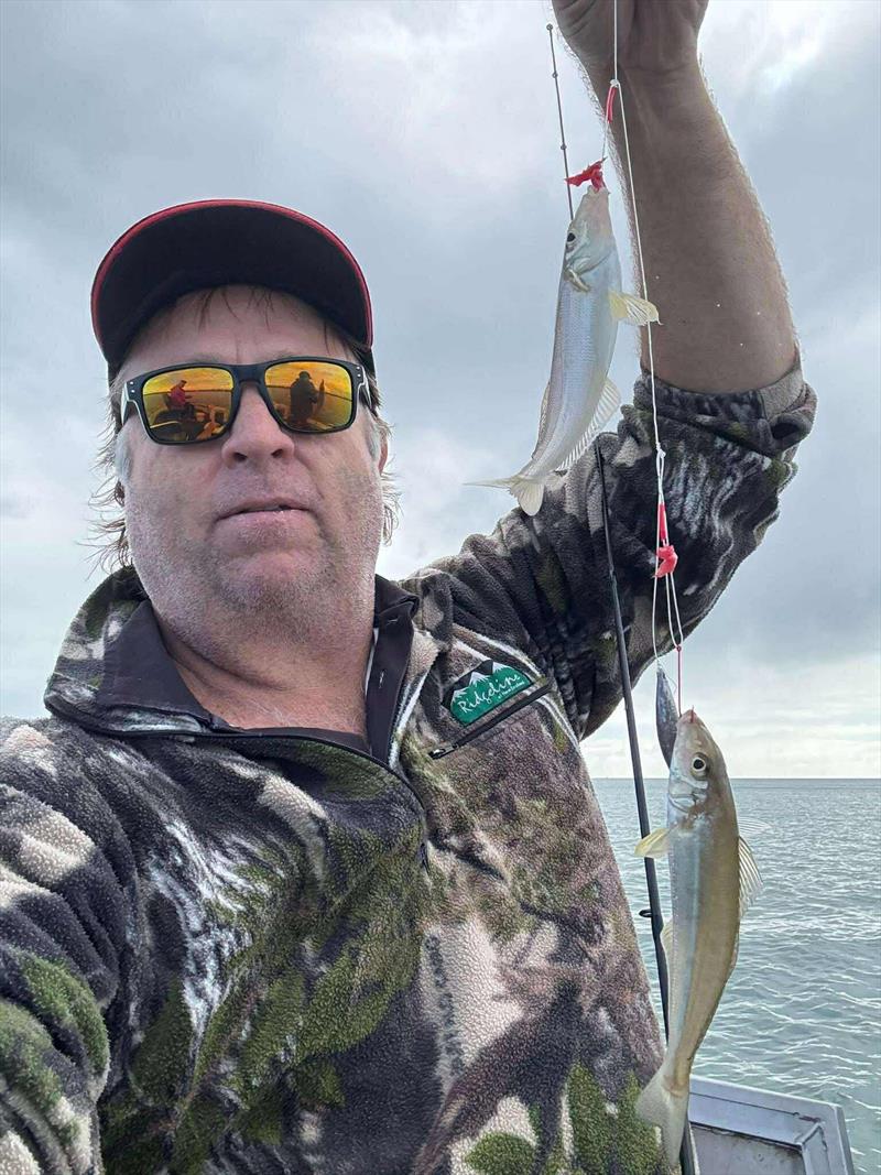 Winter whiting come thick and fast when you find a school. Brad caught a good feed just recently - photo © Fisho's Tackle World Hervey Bay