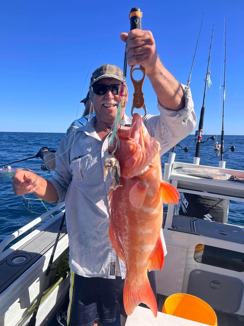 Coots with proof that coral trout will take baited hybrid rigs - photo © Fisho's Tackle World Hervey Bay