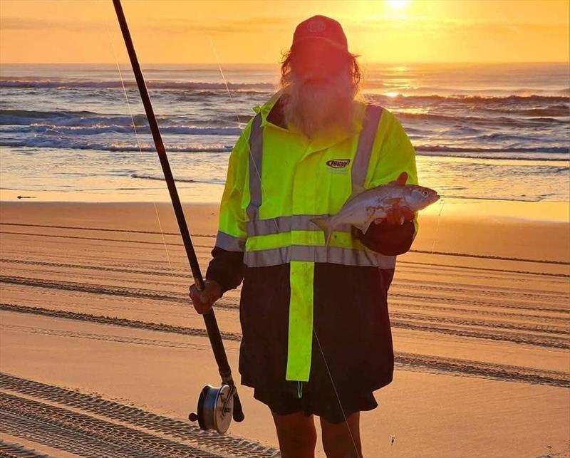 Sunrise tailor from a good gutter in the central sector of the island photo copyright Fisho's Tackle World Hervey Bay taken at  and featuring the Fishing boat class