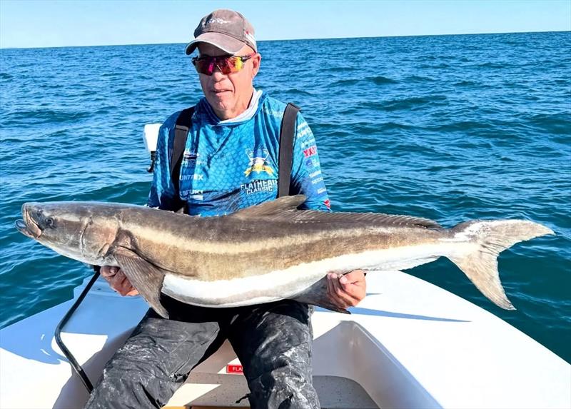 Saltwater Playground's charter vessel makes catching cobia that do laps of the boat a breeze - photo © Fisho's Tackle World Hervey Bay