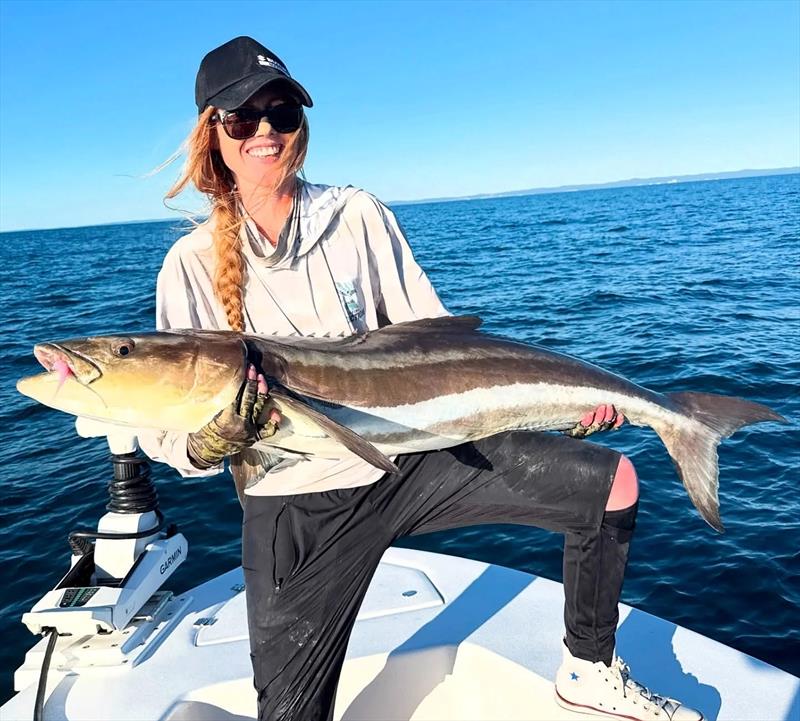 Catching big cobia is a key component of a day out with Saltwater Playground charters - photo © Fisho's Tackle World Hervey Bay