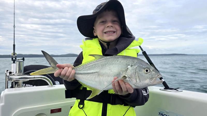 Put the kids onto the bay's prolific trevally population and see how many species they can catch in a day - photo © Fisho's Tackle World Hervey Bay