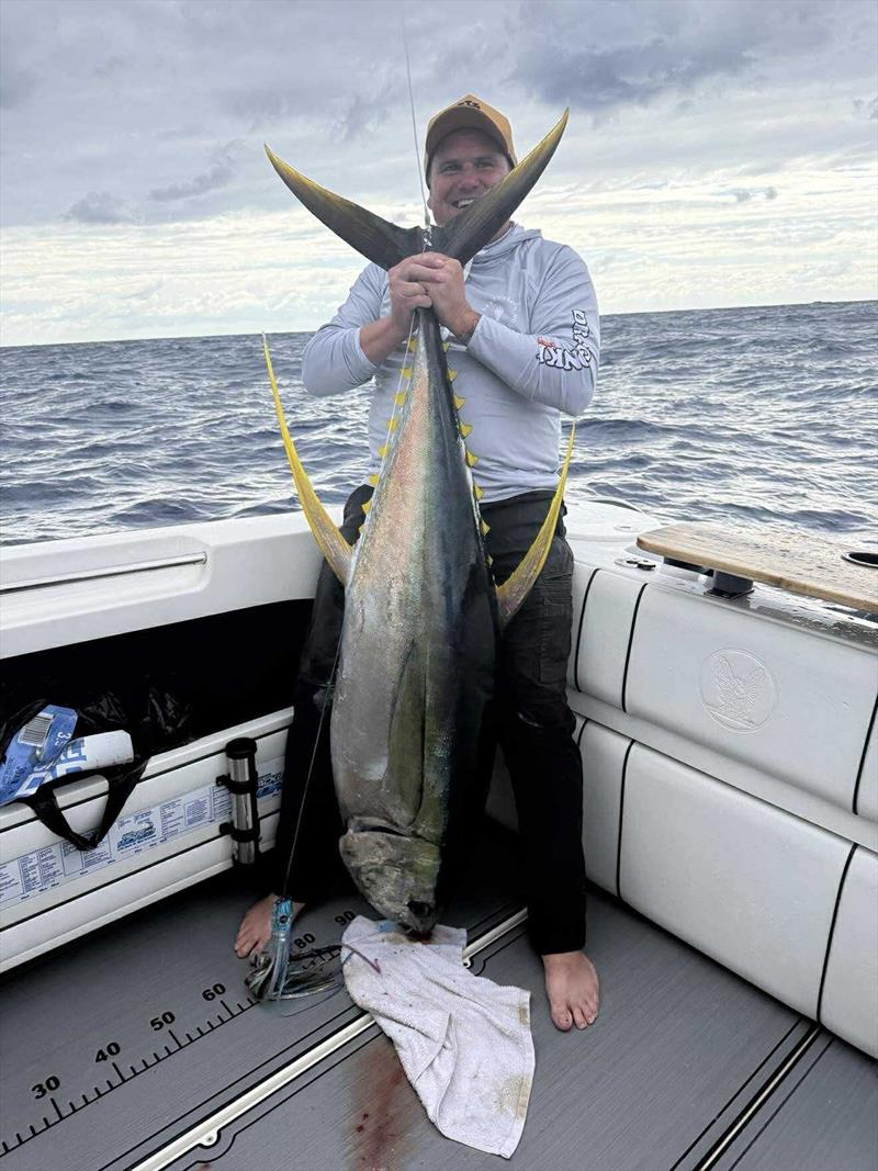 This is the class of yellowfin being caught along our shelf line at present. Fish to 40kgplus are being caught, and even bigger fish are out there - photo © Fisho's Tackle World Hervey Bay 