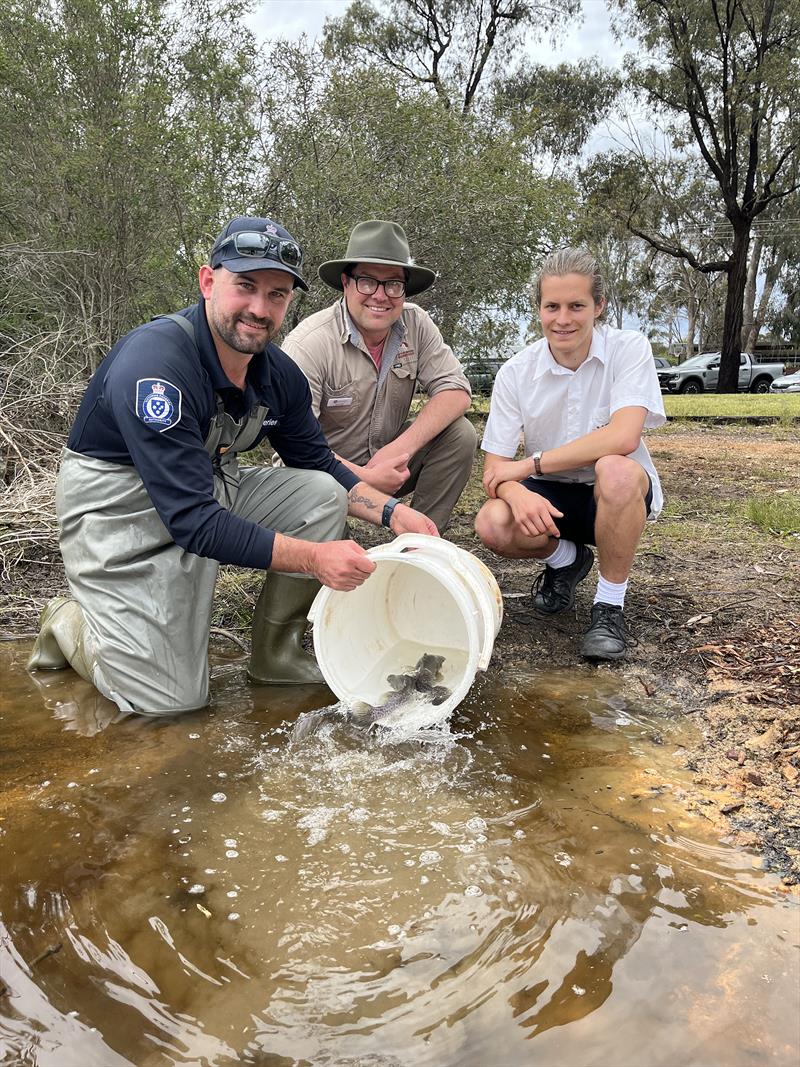Kennington Reservoir photo copyright Victorian Fisheries Authority taken at  and featuring the Fishing boat class