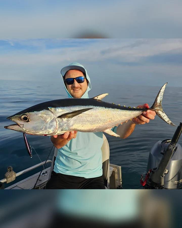 It is time to start getting excited about longtail tuna in Hervey Bay waters. Recent trade winds have blown a few in and its game on - photo © Fisho's Tackle World Hervey Bay 