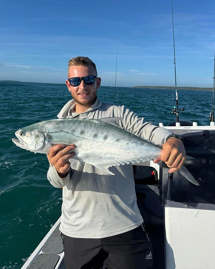 Cooper got amongst the local queenies while the tides were roaring last weekend - photo © Fisho's Tackle World Hervey Bay 