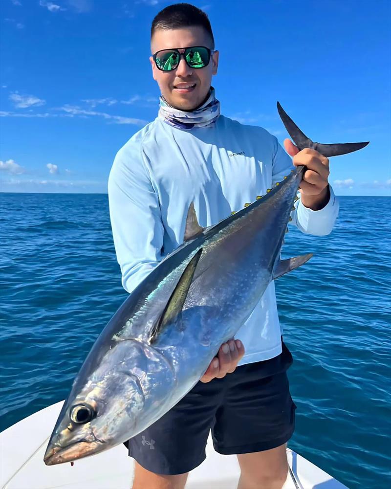 Brocky had a blinder on the tuna and got amongst a late-season run of spotties a couple of days ago - photo © Fisho's Tackle World Hervey Bay
