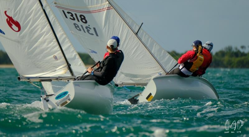 Day 2 - 2019 Musto Queensland Youth Regatta - photo © Mitchell Pearson / SurfSailKite