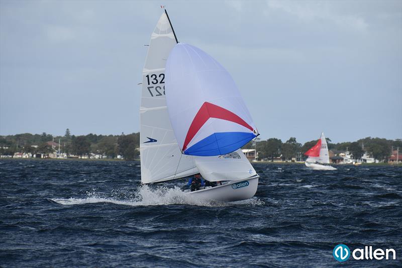 1st Joel Beashel and Marshall Day - Allen 2021 Flying 11 National Championship photo copyright Mel Yeomans at Deck Hardware taken at  and featuring the Flying 11 class