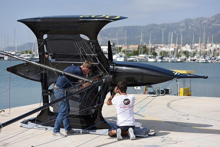 Flying Mantis - the displacement or foiling trimaran photo copyright Rick Tomlinson taken at  and featuring the Flying Ant class