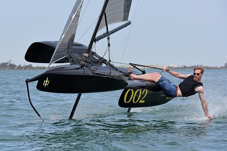 Flying Mantis - the displacement or foiling trimaran photo copyright Rick Tomlinson taken at  and featuring the Flying Ant class
