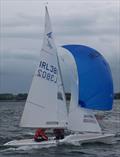 Philip and Anna Sandford win the Silver fleet at the Flying Fifteen Irish Southern Championship © Killyleagh YC