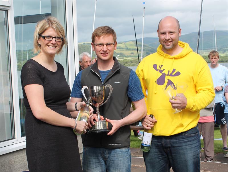 Andy McKee and Rich Jones win the Flying Fifteen Waples Wine Travellers Series event at Bassenthwaite photo copyright William Carruthers taken at Bassenthwaite Sailing Club and featuring the Flying Fifteen class