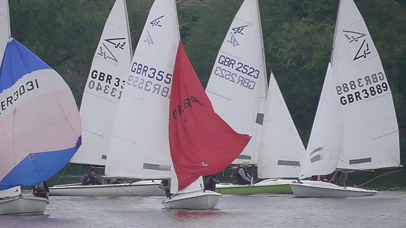 Tricky conditions for the Broxbourne Flying Fifteen Open photo copyright Stuart Hutchinson taken at Broxbourne Sailing Club and featuring the Flying Fifteen class