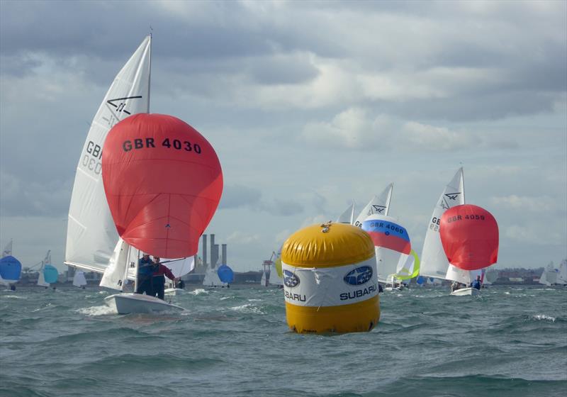 GBR4030 Wells & Jameson on day 4 Subaru Flying Fifteen World Championship photo copyright Jonny Fullerton taken at  and featuring the Flying Fifteen class