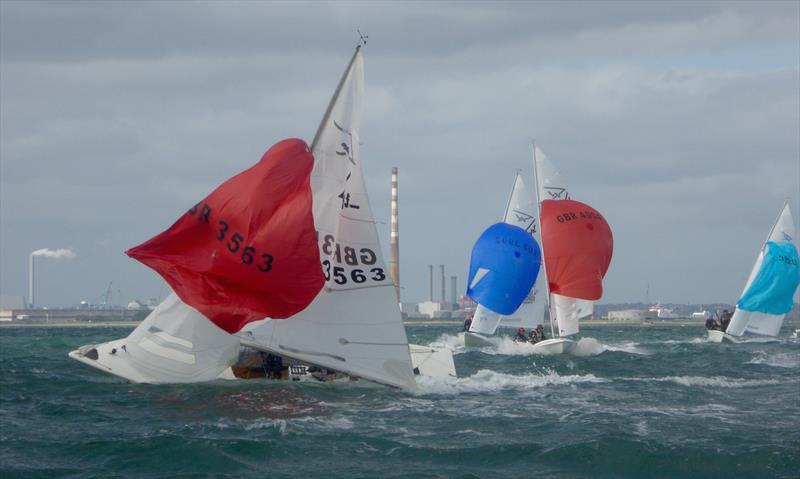 Wing mark wipeouts on day 5 Subaru Flying Fifteen World Championship photo copyright Jonny Fullerton taken at  and featuring the Flying Fifteen class