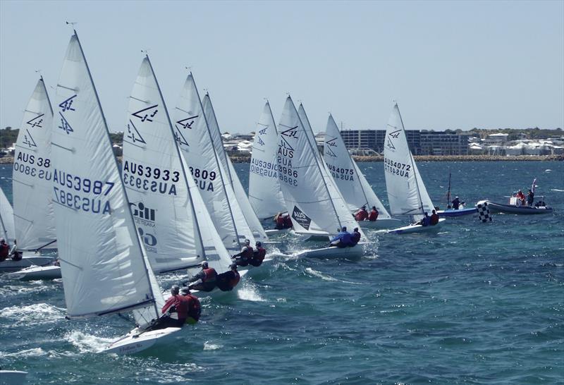 Flying Fifteens racing off Fremantle photo copyright Jonny Fullerton taken at  and featuring the Flying Fifteen class