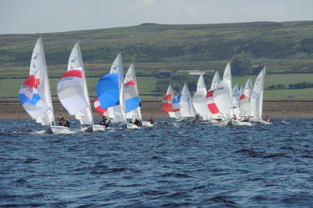 FF Northern Area Championships and Scottish Travellers photo copyright Simon Robinson taken at Derwent Reservoir Sailing Club and featuring the Flying Fifteen class