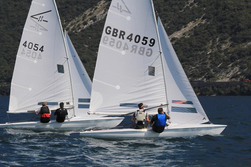 2018 Flying Fifteen European Championship at Fraglia Vela Riva photo copyright Elena Giolai taken at Fraglia Vela Riva and featuring the Flying Fifteen class