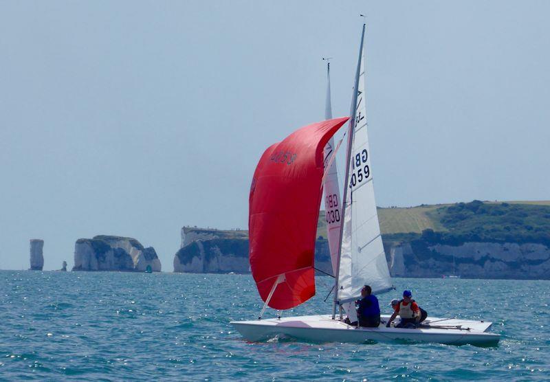 Hamish Mackay and Andrew Lawson on day 4 of the Flying Fifteen National Championships at Parkstone photo copyright Jonny Fullerton taken at Parkstone Yacht Club and featuring the Flying Fifteen class