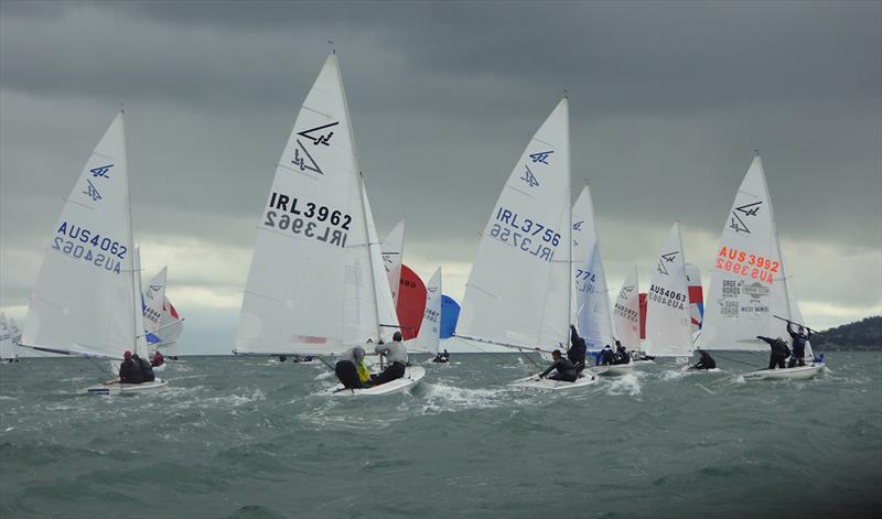 Downwind under moody skies - 2019 Subaru Flying Fifteen World Championship photo copyright Jonny Fullerton taken at  and featuring the Flying Fifteen class