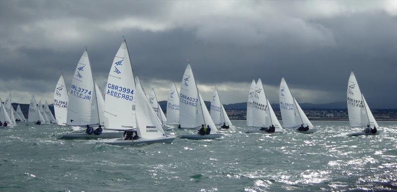 Fleet off the start line R11 - 2019 Subaru Flying Fifteen World Championship photo copyright Jonny Fullerton taken at  and featuring the Flying Fifteen class