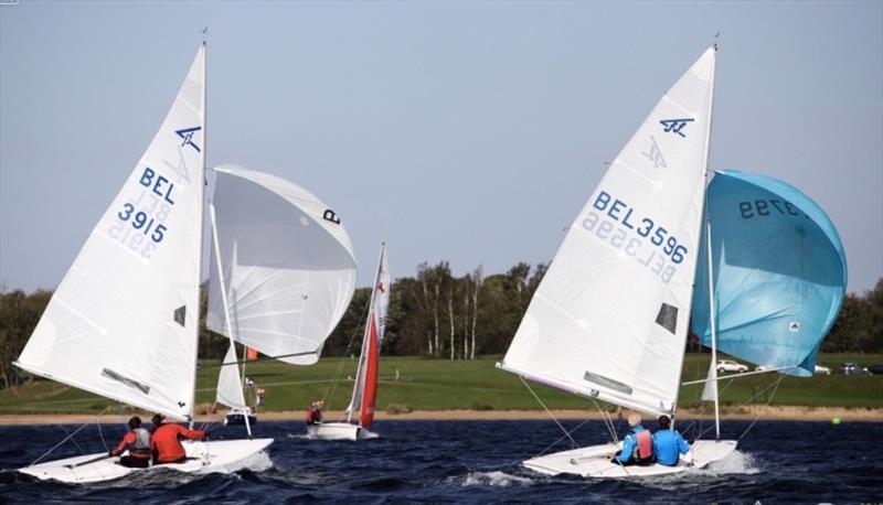 2019 Belgian Flying Fifteen Open Championship photo copyright Michel Dangmann taken at Sports Nautiques de l'Eau d'Heure and featuring the Flying Fifteen class