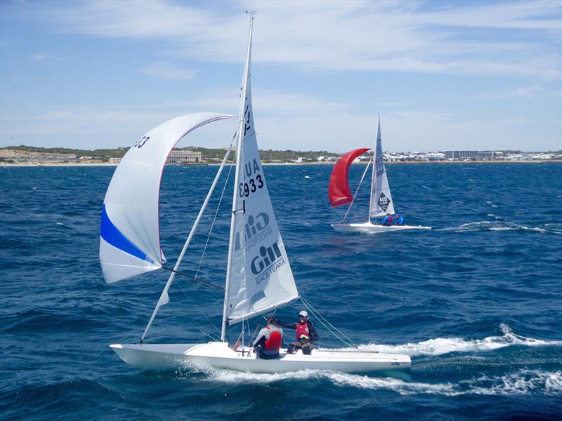 2 ex World champions Grant Alderson and Nick Jerwood - 2020 Tally Hobbs Memorial Regatta - photo © Jonny Fullerton