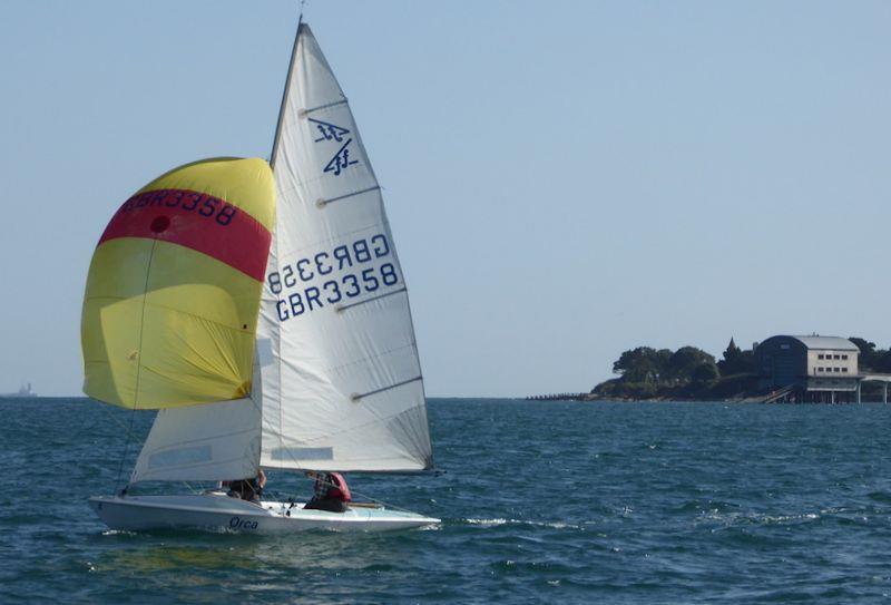 Racing in the Bembridge SC and Sea View YC Regattas 2021 photo copyright Jonathan Nainby-Luxmoore taken at Bembridge Sailing Club and featuring the Flying Fifteen class