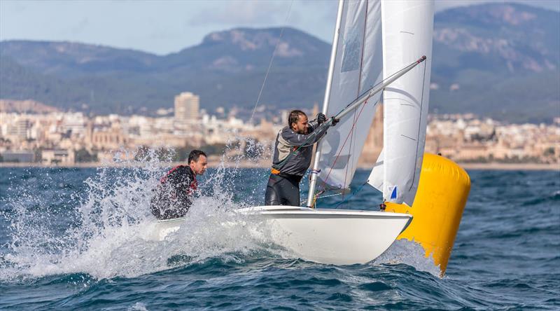 Day 1 for the Flying Fifteen class at PalmaVela photo copyright Nico Martinez / www.MartinezStudio.es taken at Real Club Náutico de Palma and featuring the Flying Fifteen class