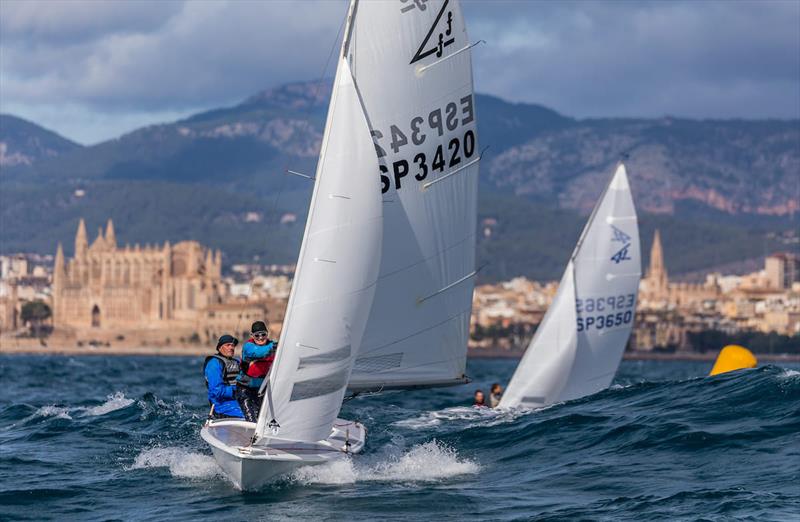 David Miles & Jonny Fullerton (ESP 3420) racing in the Flying Fifteen class at PalmaVela photo copyright Nico Martinez / www.MartinezStudio.es taken at Real Club Náutico de Palma and featuring the Flying Fifteen class