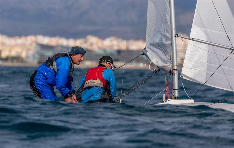 David Miles & Jonny Fullerton (ESP 3420) racing in the Flying Fifteen class at PalmaVela photo copyright Nico Martinez / www.MartinezStudio.es taken at Real Club Náutico de Palma and featuring the Flying Fifteen class