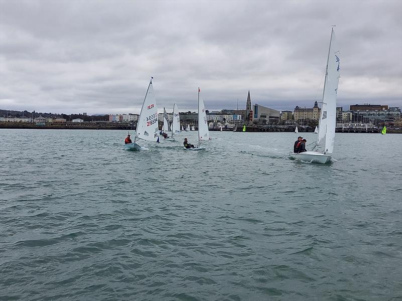 Robin and Dacha Hilliard in their Flying Fifteen (3729) during the Christmas Cracker 2021 at Dun Laoghaire photo copyright Ian Cutliffe taken at Dun Laoghaire Motor Yacht Club and featuring the Flying Fifteen class