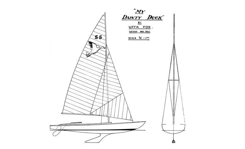 The Flying Fifteen class prototype 'My Dainty Duck' was built in 1948 photo copyright Uffa Fox taken at Cowes Corinthian Yacht Club and featuring the Flying Fifteen class