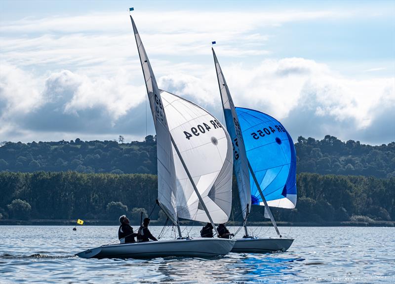 Flying 15s at the Ovington Inlands photo copyright Errol Edwards taken at Grafham Water Sailing Club and featuring the Flying Fifteen class