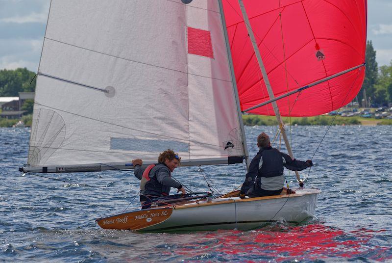 Mark Greer and Andrew Connellan sailed their classic in the Gill Flying Fifteen Inland Championship at Grafham - photo © Paul Sanwell / OPP
