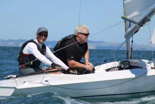 Steve Goacher and Tim Harper photo copyright Steve Goacher taken at Hayling Island Sailing Club and featuring the Flying Fifteen class