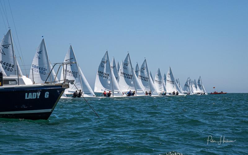 Flying Fifteen National Championship at Hayling Island day 1 photo copyright Peter Hickson taken at Hayling Island Sailing Club and featuring the Flying Fifteen class