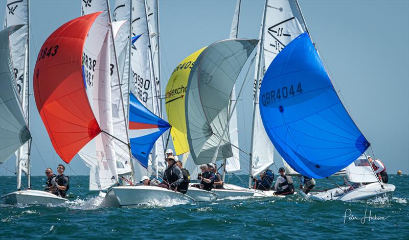 Flying Fifteen National Championship at Hayling Island day 1 photo copyright Peter Hickson taken at Hayling Island Sailing Club and featuring the Flying Fifteen class