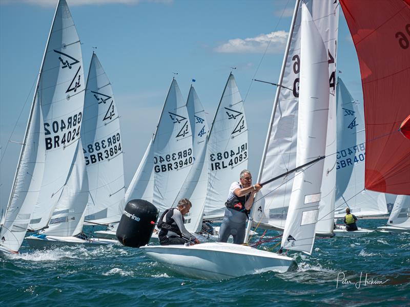 Flying Fifteen National Championship at Hayling Island day 2 photo copyright Peter Hickson taken at Hayling Island Sailing Club and featuring the Flying Fifteen class