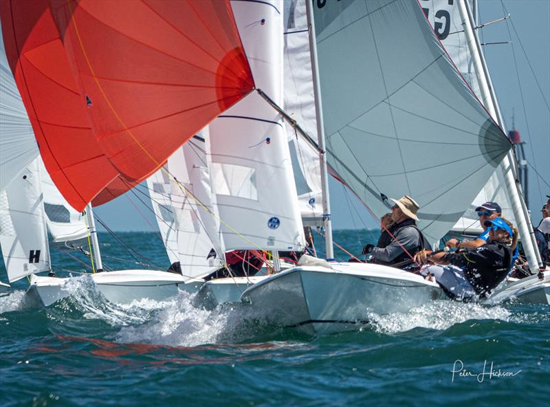 Flying Fifteen National Championship at Hayling Island (final days) photo copyright Peter Hickson taken at Hayling Island Sailing Club and featuring the Flying Fifteen class